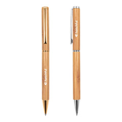 Custom Printed Promotional Bamboo Pens | Exhibitions, Conferences, Corporate Events | Yalla Printing UAE