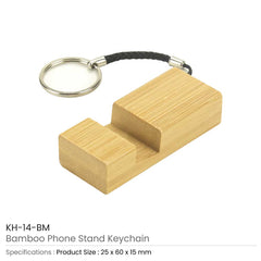 Custom Printed Bamboo Phone Stand Keychain - Bamboo | Exhibitions, Conferences, Corporate Events | Yalla Printing UAE