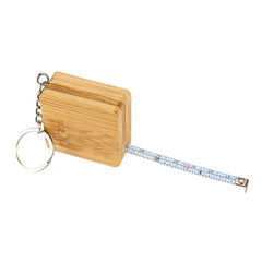 Bamboo Retractable Measuring Tape Keychains | Custom Packaging Printing | Free Design Support | Yalla Printing UAE
