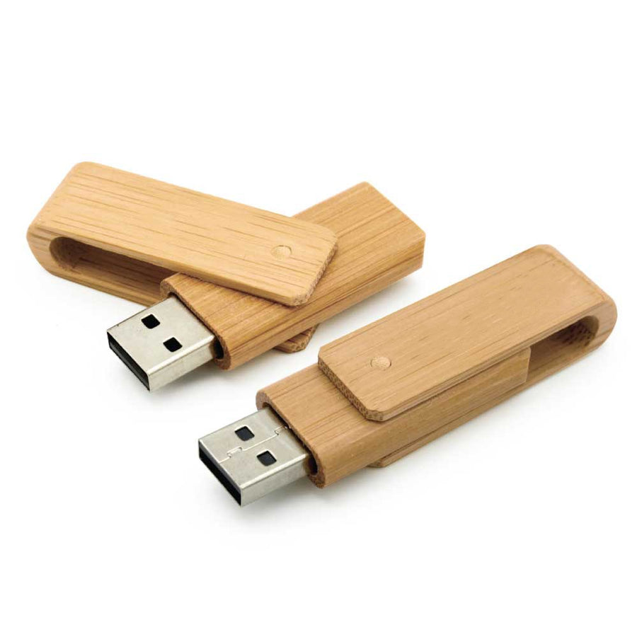 Custom Printed Bamboo USB Flash Drives - Bamboo | Exhibitions, Conferences, Corporate Events | Yalla Printing UAE