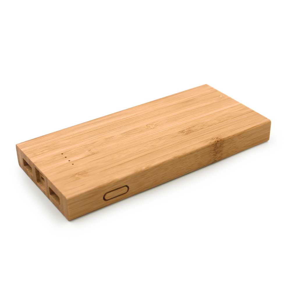Bamboo Wireless Power Bank | Corporate Tech Gift – Yalla Printing UAE