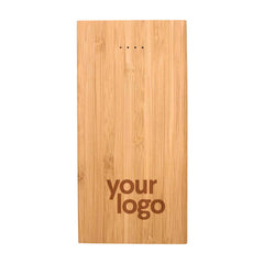 Bamboo Wireless Power Bank | Corporate Tech Gift – Yalla Printing UAE