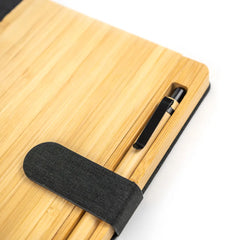 Bamboo Pens – Bamboo and rPET Notebooks with Pen , A5 , Bookmark & Magnetic Clasp | Custom Packaging Printing | Free Design Support | Yalla Printing UAE