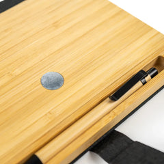 Bamboo Pens – Bamboo and rPET Notebooks with Pen , A5 , Bookmark & Magnetic Clasp | Custom Packaging Printing | Free Design Support | Yalla Printing UAE