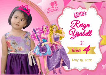 Customized Barbie Birthday Banner: Add Sparkle to Your Celebration!