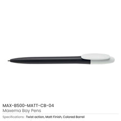 Custom Printed Maxema Bay Pens Colored Barrel | Logo Branding Corporate Gift | UAE Delivery | Yalla Printing UAE