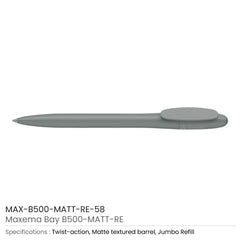 Custom Printed Recycled Pens Maxema Bay | Logo Branding Corporate Gift | UAE Delivery | Yalla Printing UAE