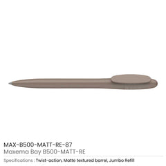 Custom Printed Recycled Pens Maxema Bay | Logo Branding Corporate Gift | UAE Delivery | Yalla Printing UAE