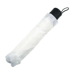 Custom Printed Bi - Fold Umbrella In White With Velcro Closure And Pouch - Premium Polyester Fabric | Premium Signage & Display Printing | Free Design Support | Yalla Printing UAE