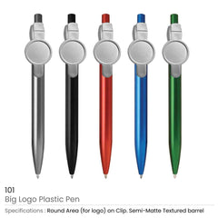 Custom Printed Big Logo Plastic Pens | Logo Branding Corporate Gift | UAE Delivery | Yalla Printing UAE