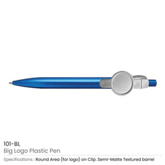 Custom Printed Big Logo Plastic Pens | Logo Branding Corporate Gift | UAE Delivery | Yalla Printing UAE