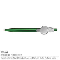 Custom Printed Big Logo Plastic Pens | Logo Branding Corporate Gift | UAE Delivery | Yalla Printing UAE