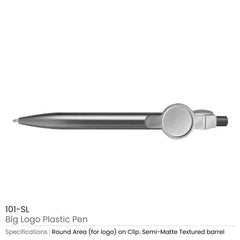 Custom Printed Big Logo Plastic Pens | Logo Branding Corporate Gift | UAE Delivery | Yalla Printing UAE