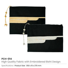 Laptop Bags – Laptop Sleeve Zipper Pouch with Tassel and Arabic Bisht Design Embroidery | Custom Packaging Printing | Free Design Support | Yalla Printing UAE