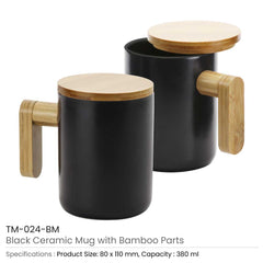 Custom Printed Black Ceramic Coffee Mugs - Ceramic | Logo Branding Corporate Gift | UAE Delivery | Yalla Printing UAE