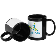 Custom Printed Black Ceramic Mugs With Printable Area - Ceramic | Logo Branding Corporate Gift | UAE Delivery | Yalla Printing UAE