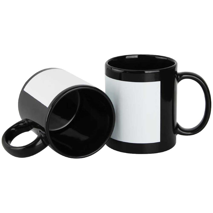 Custom Printed Black Ceramic Mugs With Printable Area - Ceramic | Logo Branding Corporate Gift | UAE Delivery | Yalla Printing UAE