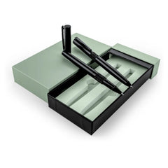 Metal Pens – Black Metal Pen Set with Matte Finish in Hardboard Slide to Open Box | Custom Packaging Printing | Free Design Support | Yalla Printing UAE