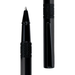 Black Metal Pen Set With Matte Finish In Hardboard Slide To Open Box