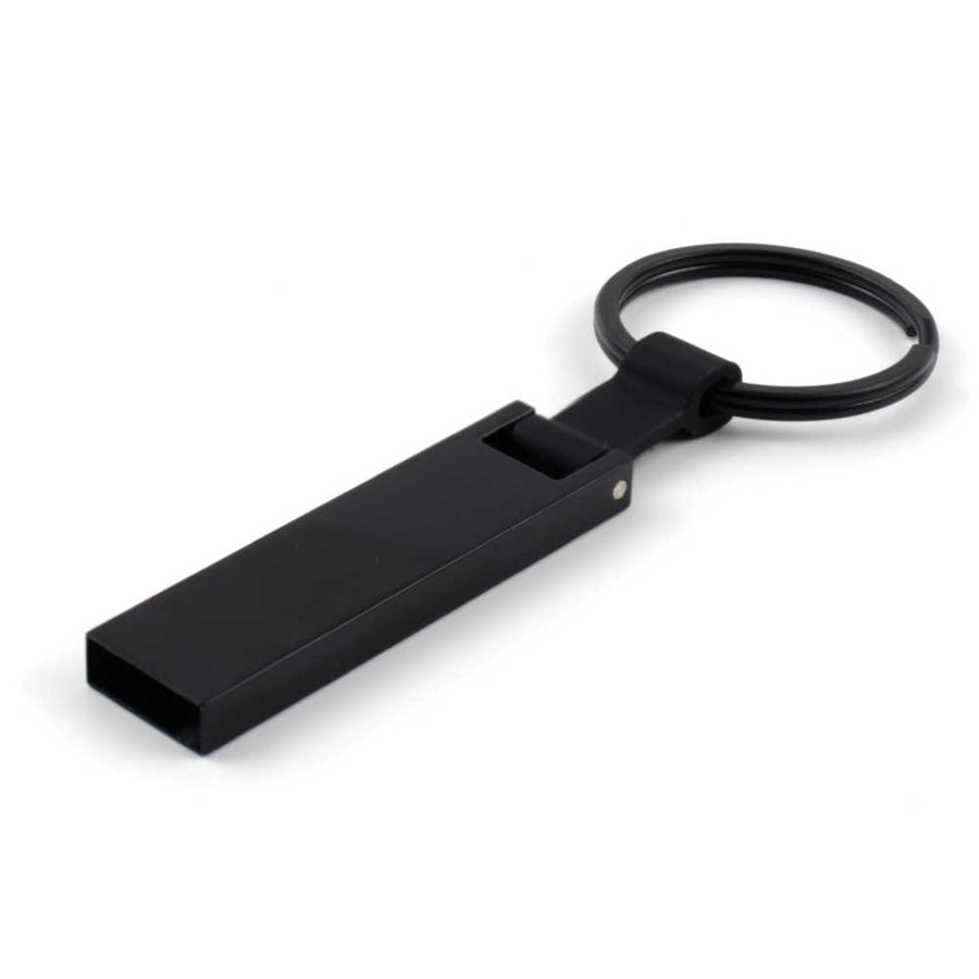 Black Metal USB with Key Holder | Logo Branding Flash Drive – Yalla Printing UAE