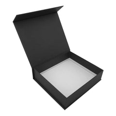 Custom Printed Black Packaging Box With Magnetic Flap - Cardboard / Corrugated Board | Exhibitions, Conferences, Corporate Events | Yalla Printing UAE