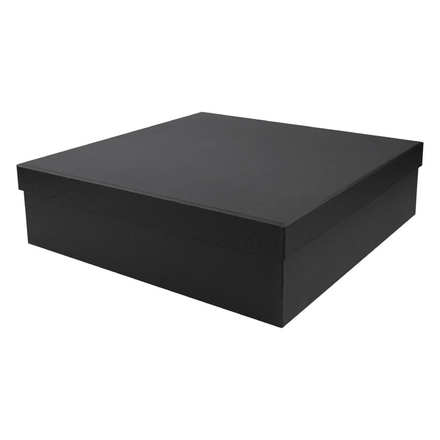 Black Plain Gift Box Size XXL Cardboard Material | Custom Packaging Printing | Free Design Support | Yalla Printing UAE