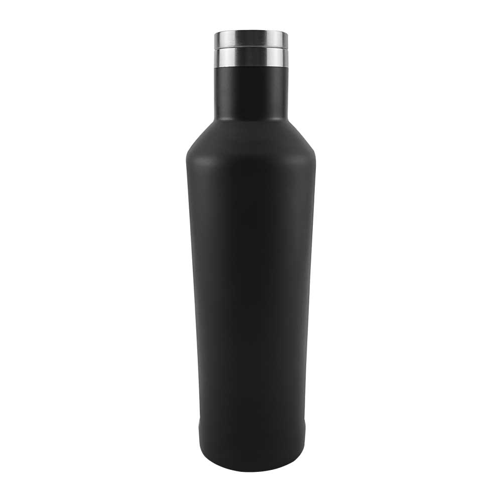 Custom Printed Double Wall Matte Black Stainless Steel Bottles, 500ml | Exhibitions, Conferences, Corporate Events | Yalla Printing UAE