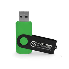Black Swivel USB Flash Drives | Custom Packaging Printing | Free Design Support | Yalla Printing UAE