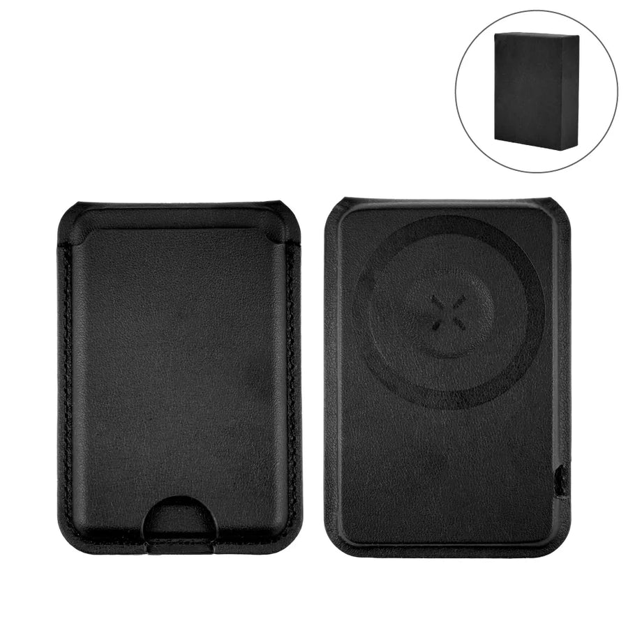 Custom Printed Magsafe Wireless Charger 15W With Phone Stand & Card Slot - Pu Leather | Exhibitions, Conferences, Corporate Events | Yalla Printing UAE