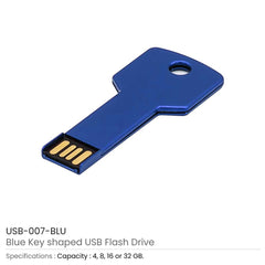 Custom Printed Key Shaped USB Flash Drives | Logo Branding Corporate Gift | UAE Delivery | Yalla Printing UAE