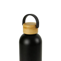 Double Wall SS Bottles with Bamboo Base &amp; Lid 750 ml