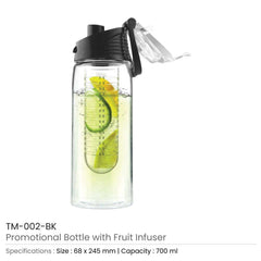 Custom Printed Water Bottle With Fruit Infuser | Logo Branding Corporate Gift | UAE Delivery | Yalla Printing UAE
