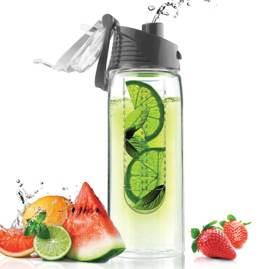 Custom Printed Water Bottle With Fruit Infuser | Logo Branding Corporate Gift | UAE Delivery | Yalla Printing UAE