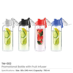 Custom Printed Water Bottle With Fruit Infuser | Logo Branding Corporate Gift | UAE Delivery | Yalla Printing UAE