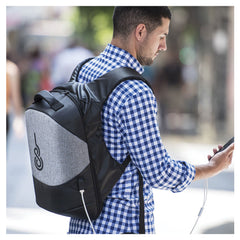 Custom Printed Anti - Theft Business Backpack Waterproof And Charging Port | Custom Branded Bag | UAE Delivery | Yalla Printing UAE