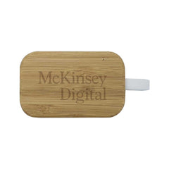 Custom Printed Bt Earbuds With Bamboo Case - Bamboo | Exhibitions, Conferences, Corporate Events | Yalla Printing UAE