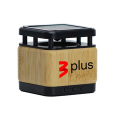 Custom Printed Bluetooth Speaker With Fast Wireless Charger 400M - Bamboo | Logo Branding Corporate Gift | UAE Delivery | Yalla Printing UAE