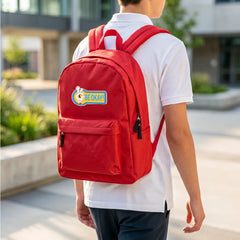 Custom Printed Promotional Backpacks with 2 Zipper Compartments | Logo Branding Corporate Gift | UAE Delivery | Yalla Printing UAE