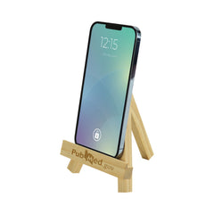 Custom Printed Bamboo Easel Phone Holder - Bamboo | Exhibitions, Conferences, Corporate Events | Yalla Printing UAE