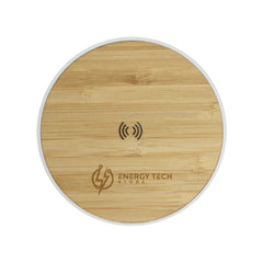 Custom Printed Bamboo Wireless Charging Pads - Bamboo | Logo Branding Corporate Gift | UAE Delivery | Yalla Printing UAE