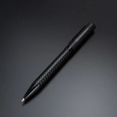 Custom Printed Black Metal Pens With Spiral Design Barrel - Stainless Steel | Logo Branding Corporate Gift | UAE Delivery | Yalla Printing UAE