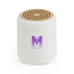 Custom Printed Eco - Friendly Bluetooth Speakers V5.1 - Bamboo | Logo Branding Corporate Gift | UAE Delivery | Yalla Printing UAE