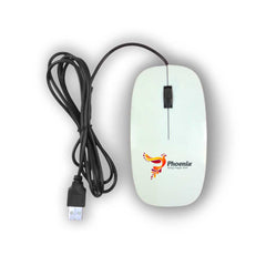 Custom Printed Optical Computer Mouse, With Wired USB - Portable Structure | Logo Branding Corporate Gift | UAE Delivery | Yalla Printing UAE