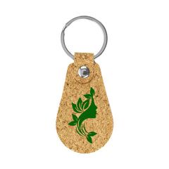 Custom Printed Cork Pu Keychains With 32Mm Key Ring | Custom Branded Bag | UAE Delivery | Yalla Printing UAE