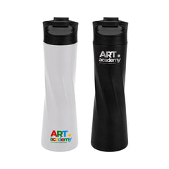 Custom Printed Double Wall Ss Bottles Slim Waist Design 500 Ml | Logo Branding Corporate Gift | UAE Delivery | Yalla Printing UAE