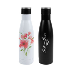 Double Wall Ss Bottles, Twist-off Lid, Ss Foldable Handle, 500ml | Logo Branding Corporate Gift | UAE Delivery | Yalla Printing UAE