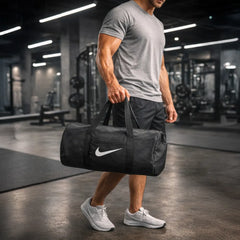 Backpacks – Duffle Gym Bags in Black with Zipper Closure | Custom Packaging Printing | Free Design Support | Yalla Printing UAE