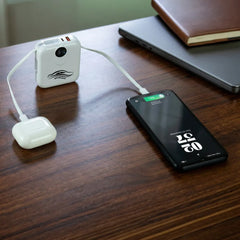 Custom Printed Fast Charging Digital Powerbank 38.5Wh With Built - In Type - C And Lightning Cable, 10000 Mah | Logo Branding Corporate Gift | UAE Delivery | Yalla Printing UAE