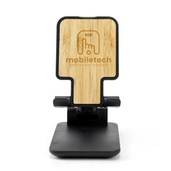 Custom Printed Foldable Phone Stands - Bamboo | Exhibitions, Conferences, Corporate Events | Yalla Printing UAE