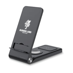 Foldable Wireless Charging Station 15W and Light-up Logo